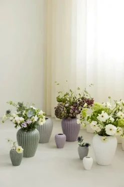 erik bagger a/s Eslau Lilje Vase H 20 cm - Fajance - Hvid