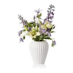 erik bagger a/s Eslau Lilje Vase H 15 cm - Fajance - Hvid