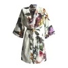 Essenza Fleur Kimono L - Bomuldssatin - Ecru