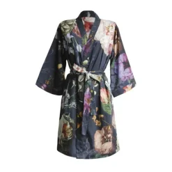 Essenza Fleur Kimono S - Bomuldssatin - Nightblue