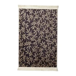 Essenza Juliette Tæppe B 60 x L 90 cm - Polyester/bomuld - Almost Black