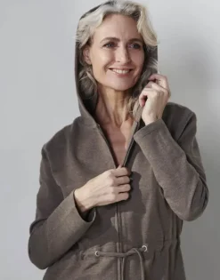 Essenza Louise Badekåbe XS - 60% bomuld/40% polyester - Chocolate