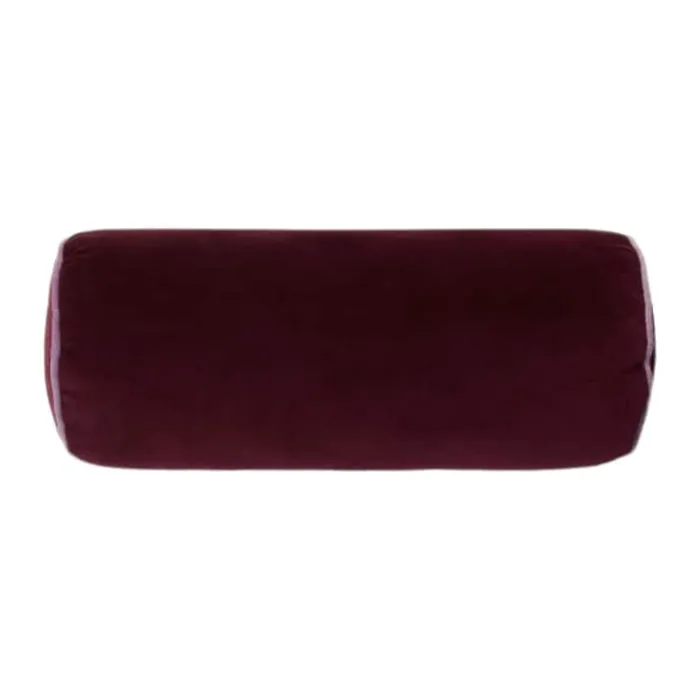 Essenza Luise Pyntepude B 22 x L 50 cm - Bomuldsfløjl - Mauve wine