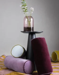 Essenza Luise Pyntepude B 22 x L 50 cm - Bomuldsfløjl - Lyseblå