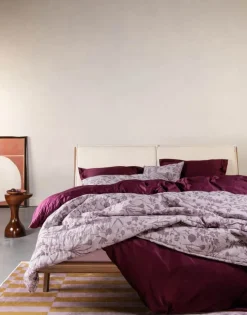 Essenza Maribel Sengetæppe B 270 x L 265 cm - Bomuld - Pale purple