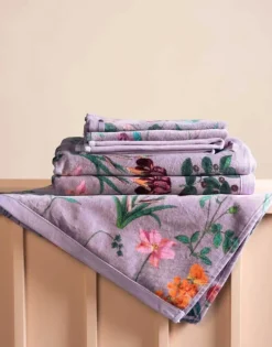 Essenza Marigold Håndklæde B 50 x L 100 cm - Økologisk bomuld - Pale purple