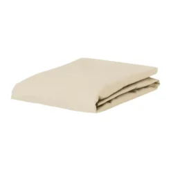Essenza Minte Stræklagen B 160 x L 200 cm - Bomuldssatin - Oatmeal
