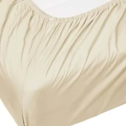 Essenza Minte Stræklagen B 160 x L 200 cm - Bomuldssatin - Oatmeal