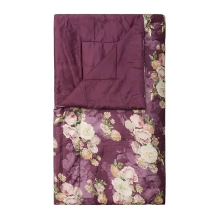 Essenza Orianna Sengetæppe B 180 x L 265 cm - Bomuldssatin - Mauve wine