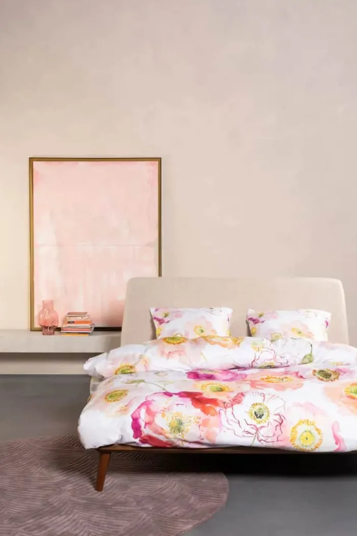 Essenza Papaveria Sengetøj B 140 x L 200 cm - Bomuld - Hvid