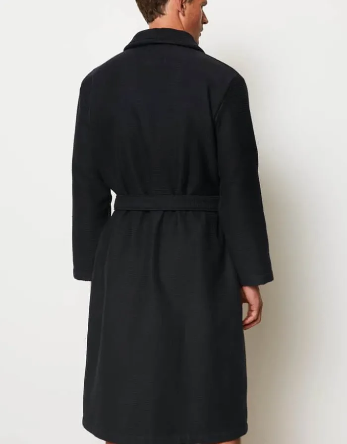 Essenza Premium Badekåbe L - Bomuld - Dark Navy