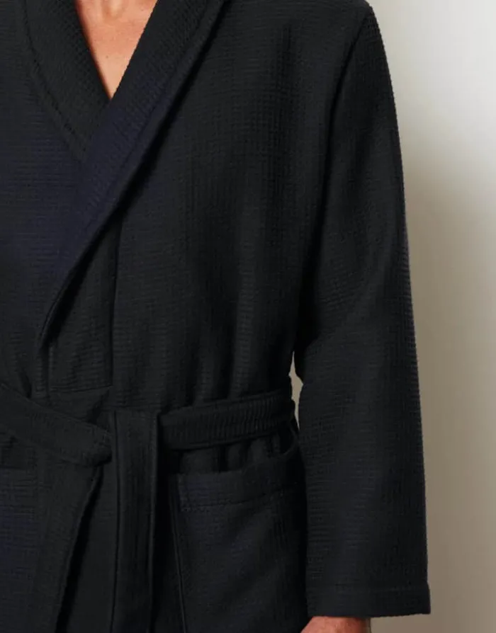 Essenza Premium Badekåbe L - Bomuld - Dark Navy