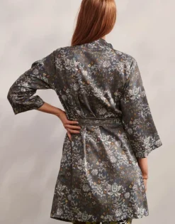 Essenza Sarai Ophelia Kimono XL - Bomuld - Nightblue