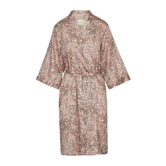 Essenza Sarai Ophelia Kimono S - Bomuldssatin - Darling Pink