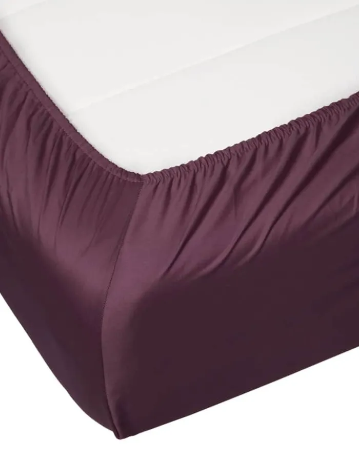 Essenza Satin Boxlagen B 90 x L 200 cm - Bomuldssatin - Marsala