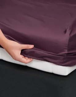 Essenza Satin Boxlagen B 140 x L 200 cm - Bomuldssatin - Marsala