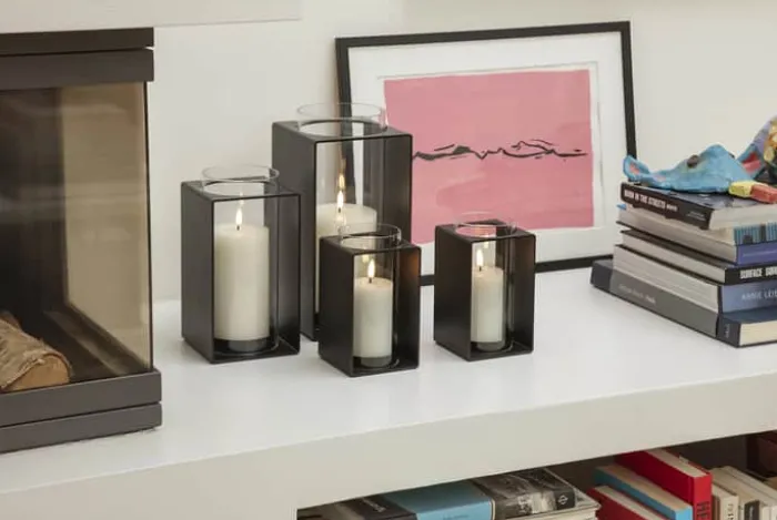 Eva Solo Glow Lanterne H 23,5 cm - Aluminium/glas - Black