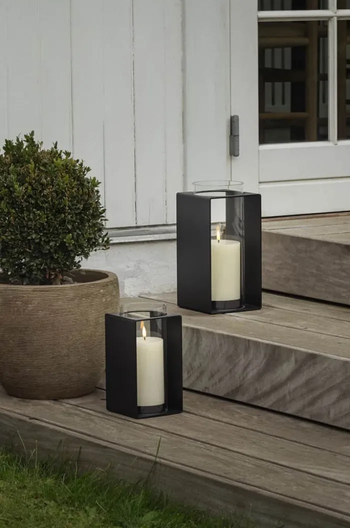 Eva Solo Glow Lanterne H 23,5 cm - Aluminium/glas - Black
