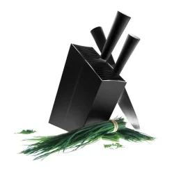Eva Solo Knivblok H 31 x B 7,5 x L 20 cm - Aluminium/kunstsstof - Stål/sort