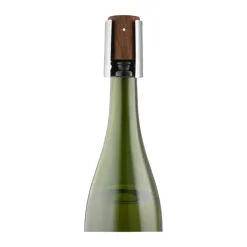 Eva Solo Liquid Lounge Champagneprop Ø 4 x H 7 cm - Rustfrit stål/silikone/valnøddetræ
