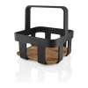 Eva Solo Nordic Kitchen Bordcaddy H 18 x B 17 cm - Karboniseret bambus - Sort/natur