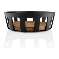 Eva Solo Nordic Kitchen Brødkurv Ø 21,5 x H 7 cm - Bambus/kunststof - Natur/sort