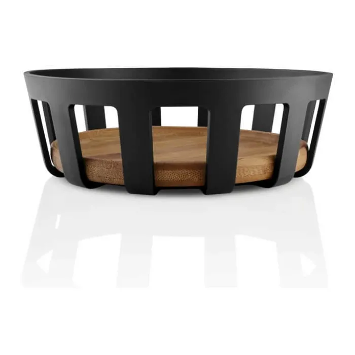 Eva Solo Nordic Kitchen Brødkurv Ø 21,5 x H 7 cm - Bambus/kunststof - Natur/sort