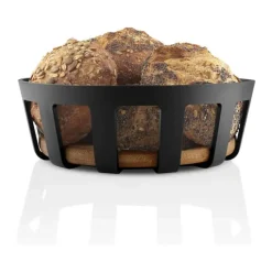Eva Solo Nordic Kitchen Brødkurv Ø 21,5 x H 7 cm - Bambus/kunststof - Natur/sort