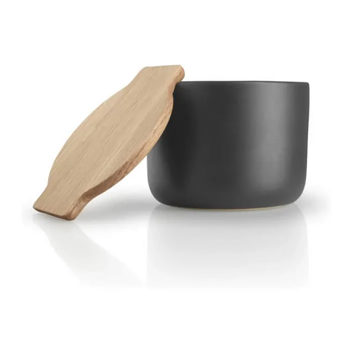 Eva Solo Nordic Kitchen Saltkar m. låg Ø 10,5 cm- Stentøj - Sort