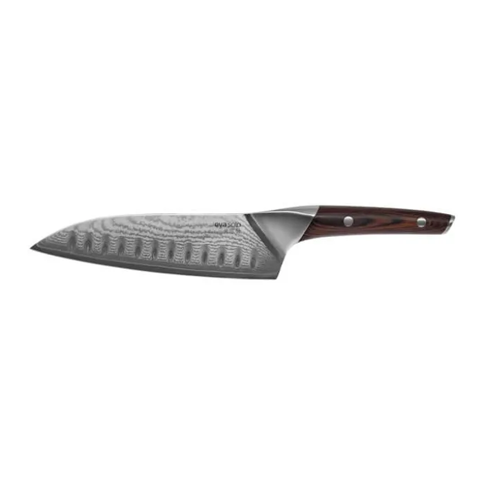 Eva Solo Nordic Kitchen Santokukniv L 18 cm - Damaskusstål/pakkatræ