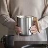 Eva Solo Nordic Kitchen Stempeltekande 1 liter - Rustfrit stål/olieret egetræ