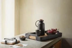 Eva Solo Silhouette Termokande 1 liter - Kunststof/Egetræ/Rustfrit stål - Sort
