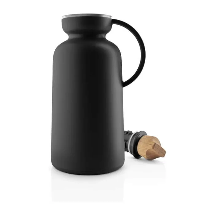 Eva Solo Silhouette Termokande 1 liter - Kunststof/Egetræ/Rustfrit stål - Sort