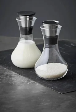 Eva Solo Sukker- og flødesæt - 2 dele Borosilikat glas/rustfrit stål/silikone - Klar