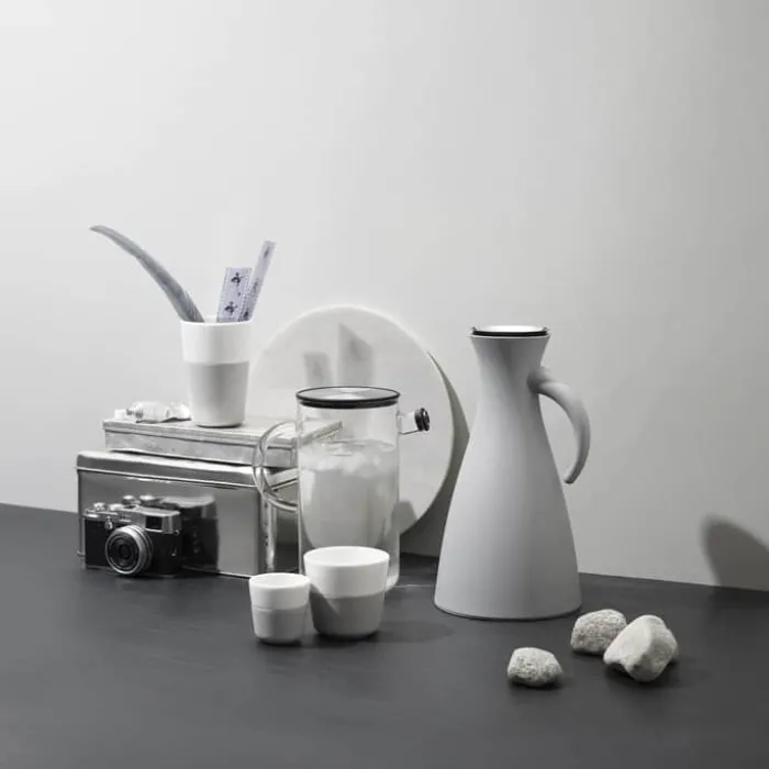 Eva Solo Termokande 1 liter - Glas/kunststof - Marble Grey
