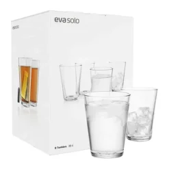 Eva Solo Vandglas - 8 stk. 38 cl - Glas - Klar