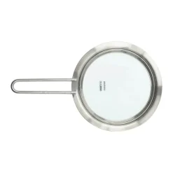 Eva Trio Glaslåg Ø 13 cm -90% genanvendt rustfrit stål- Børstet stål