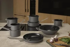 Eva Trio Grey Line Gryde 2,5 liter - Rustfrit stål - Slip-Let® belægning
