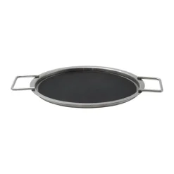 Eva Trio Hældelåg Ø 20 cm - 90% genanvendt rustfrit stål/silikone - Børstet stål