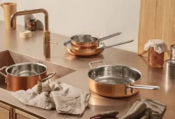 Eva Trio Kobber Sauterpande Ø 24 cm - Kobber - Stål