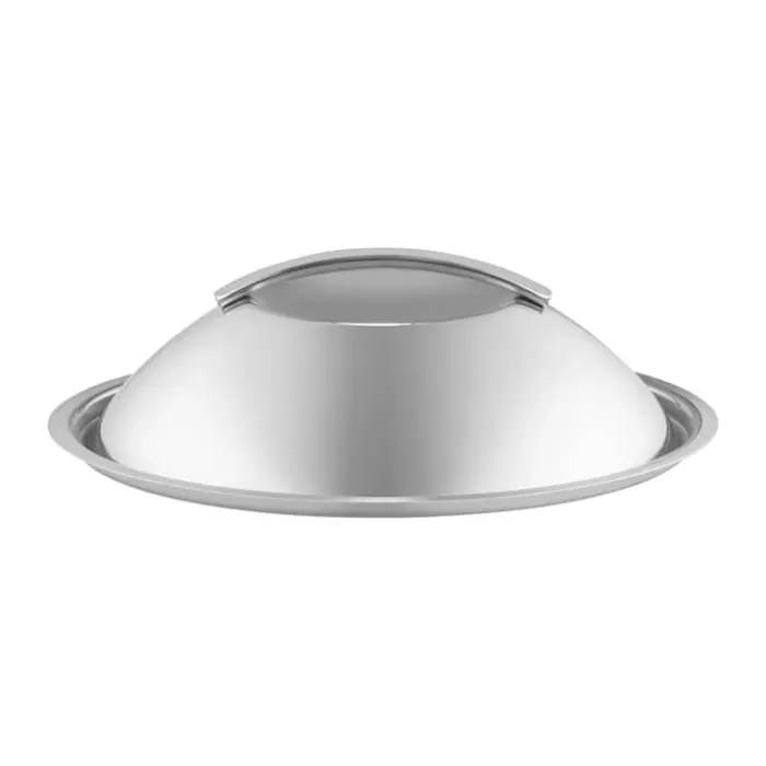Eva Trio Kuppellåg Ø 24 cm - 90% genanvendt rustfrit stål - Børstet stål