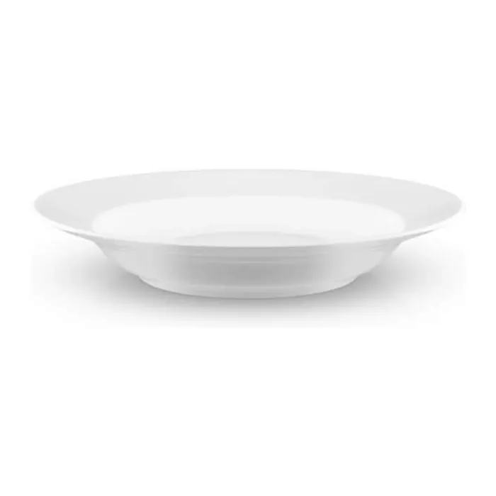 Eva Trio Legio Dyb Tallerken Ø 25 cm - Porcelæn - Hvid