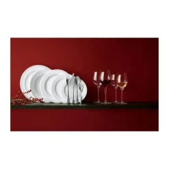 Eva Trio Legio Middagstallerken Ø 25 cm - Porcelæn - Hvid