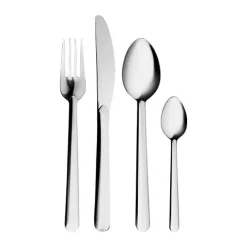 Eva Trio Legio Nova Bestiksæt - 48 dele 12 kuverter - Rustfrit stål - Sølvfarvet/blank
