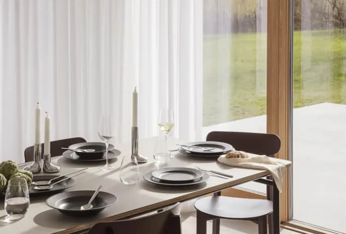 Eva Trio Legio Nova Dyb Tallerken Ø 22 cm - Stentøj - Sort