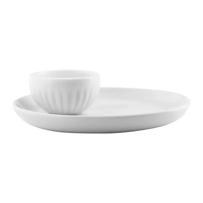 Eva Trio Legio Nova Æggebæger H 3,5 cm - Porcelæn - Hvid
