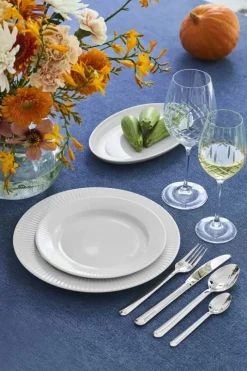 Eva Trio Legio Nova Middagstallerken Ø 28 cm - Porcelæn - Hvid