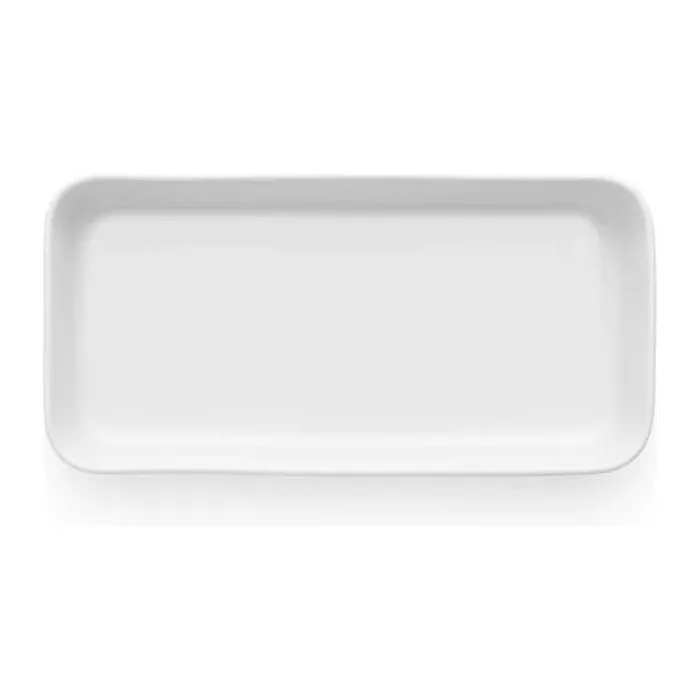 Eva Trio Legio Nova Serveringsfad B 12 x L 24 cm - Porcelæn - Hvid