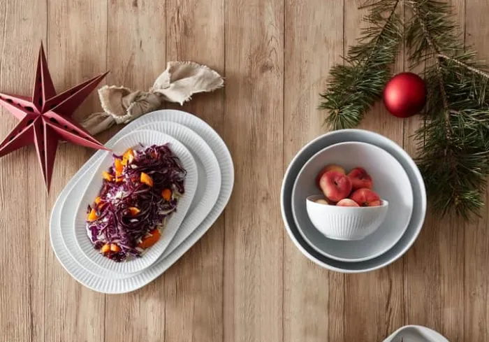 Eva Trio Legio Nova Skålsæt - 3 dele 0,5/1,8/3,2 liter - Porcelæn - Hvid
