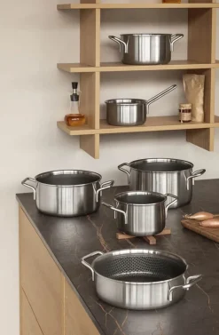 Eva Trio Multi Mosaic Gryde 4,8 liter - Rustfrit stål/aluminium - Mat stål